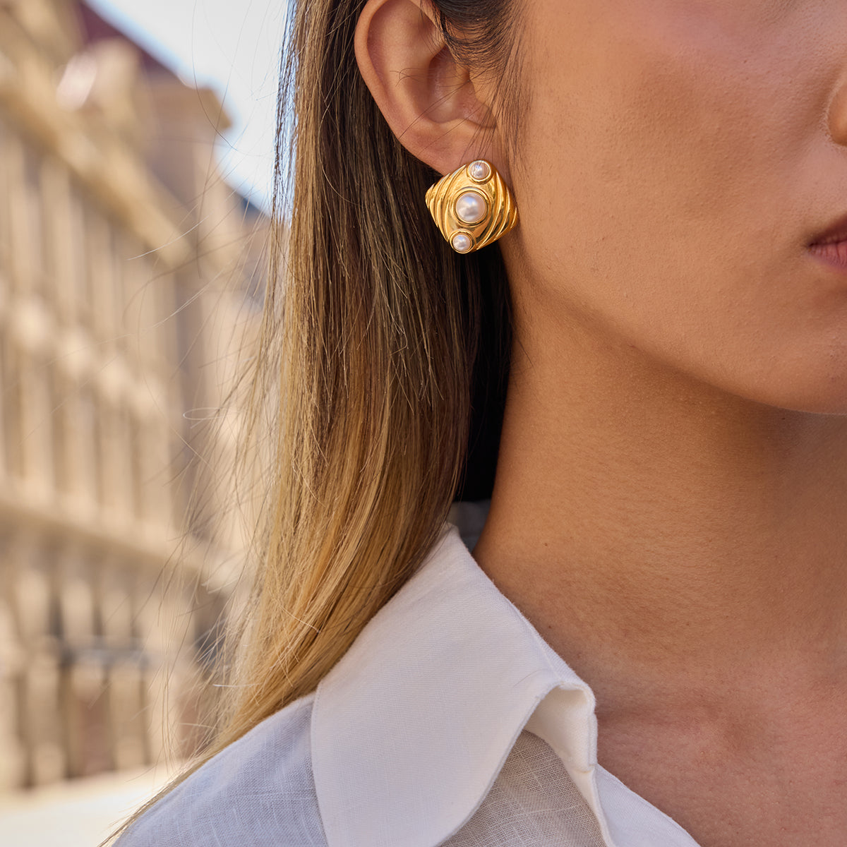 Isadora Earring - Pearl