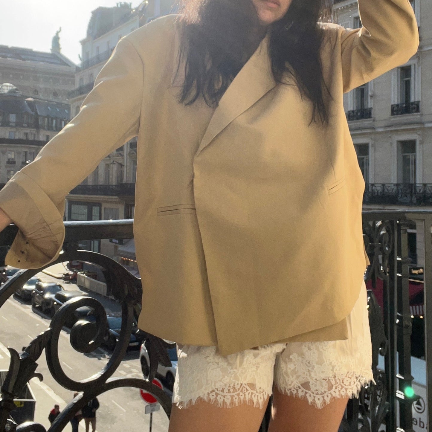 Lucia Boxy Wrap Blazer - Latte PRE-ORDER