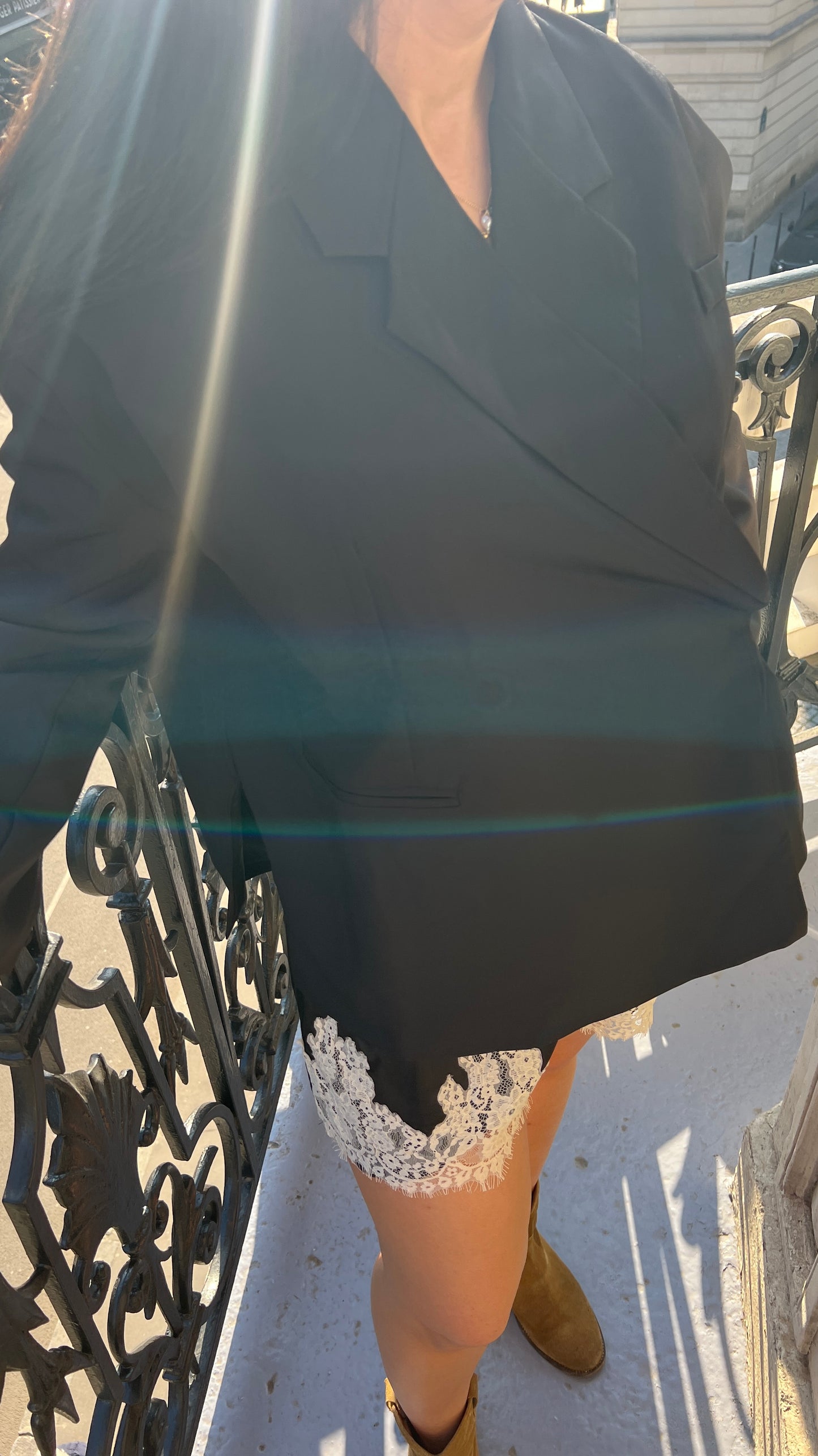 Lucia Boxy Wrap Blazer - Noir PRE-ORDER