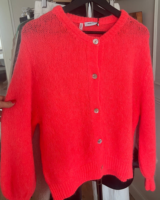 Sunday Mohair Knit Cardigan - Fun Soda